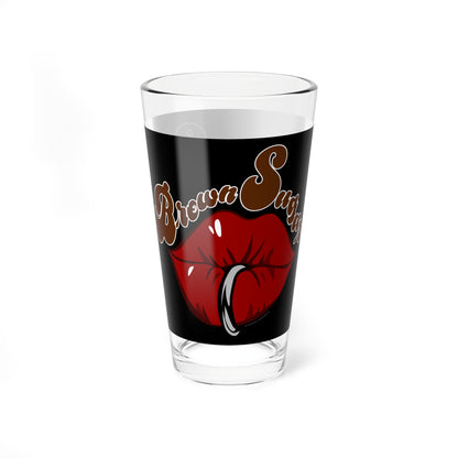 Black Pint Glass