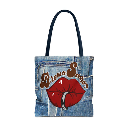 Denim Patchwork Design Tote Bag