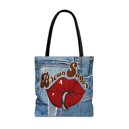 Denim Patchwork Design Tote Bag