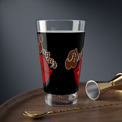 Black Pint Glass