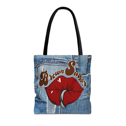 Denim Patchwork Design Tote Bag