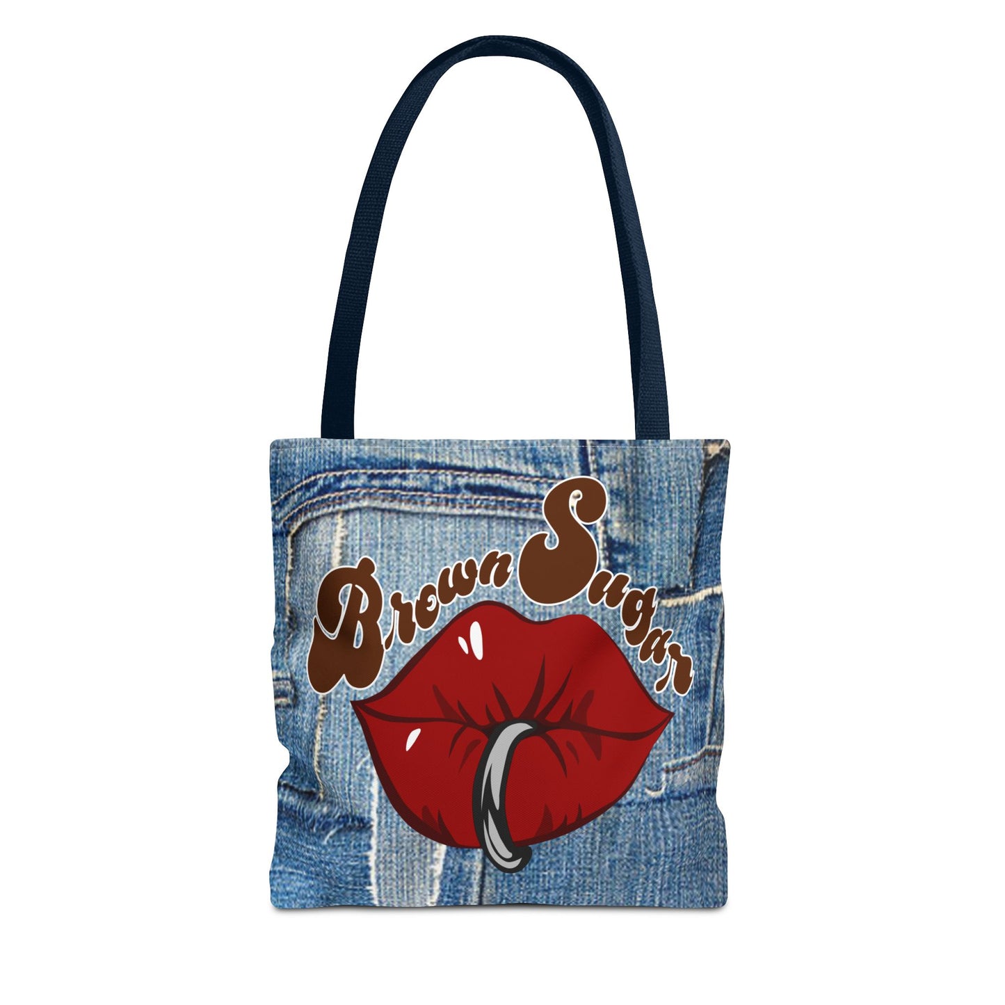 Denim Patchwork Design Tote Bag
