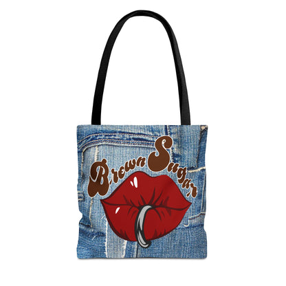 Denim Patchwork Design Tote Bag