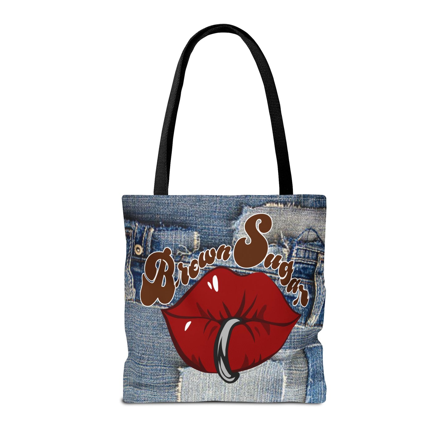 Denim Patchwork Design Tote Bag
