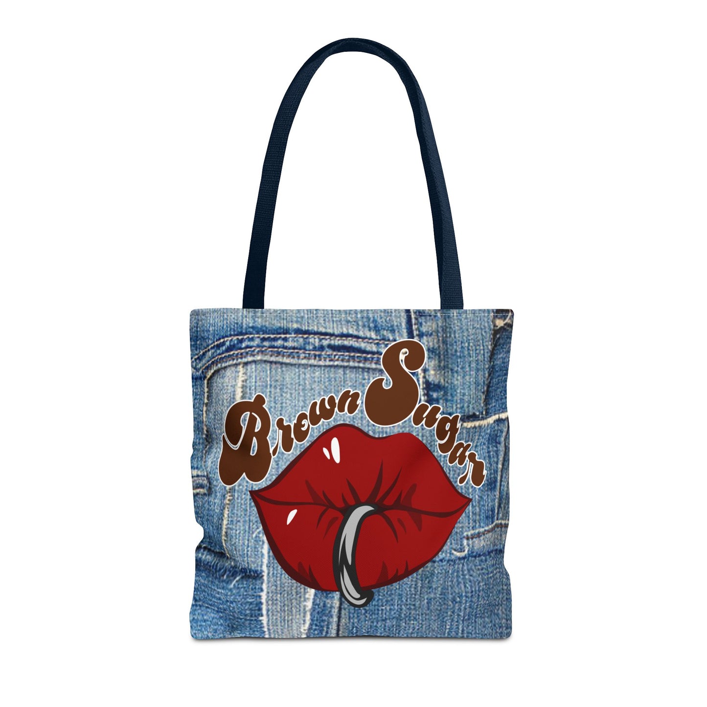 Denim Patchwork Design Tote Bag